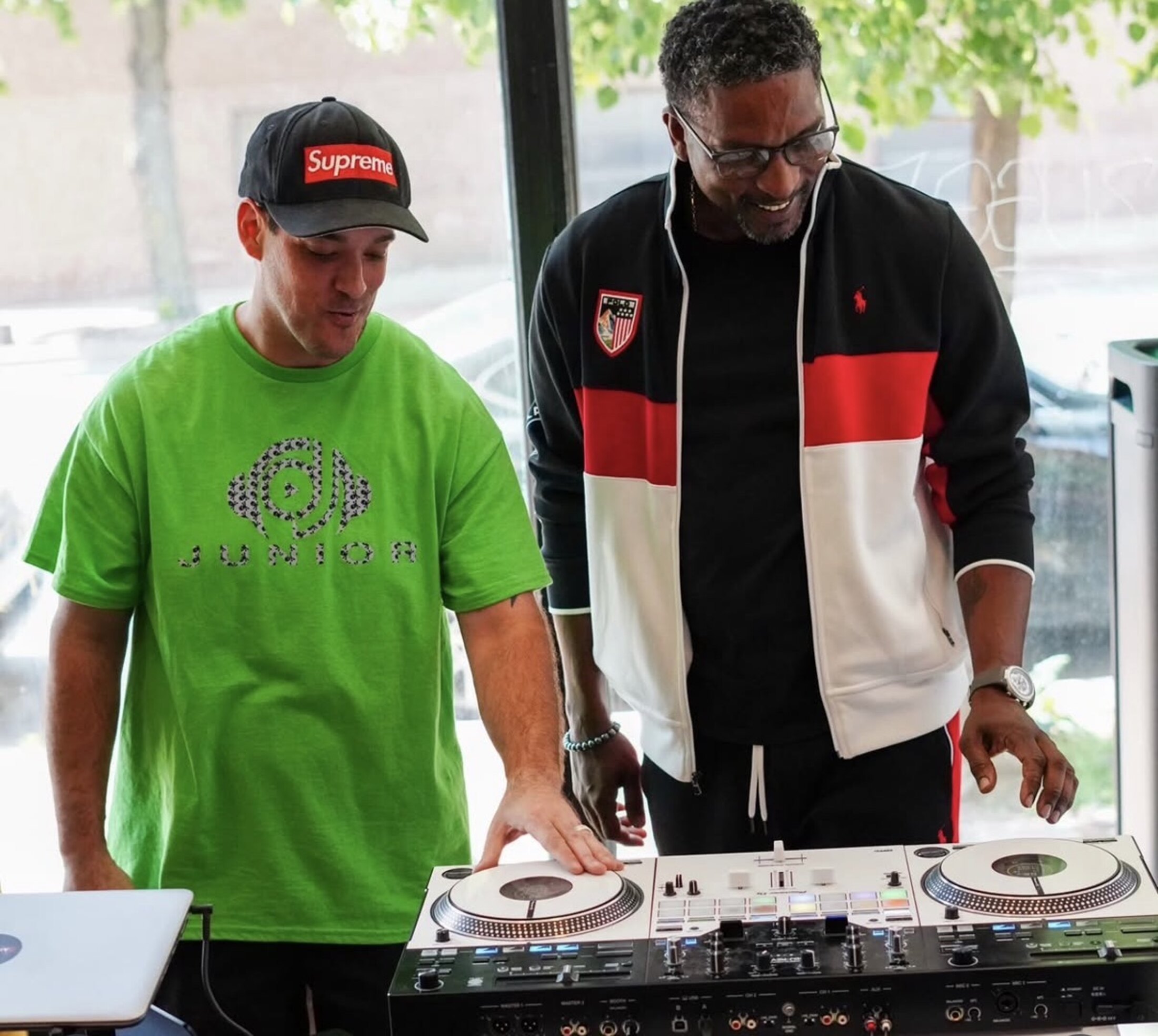 A DJ session at Howard Street
